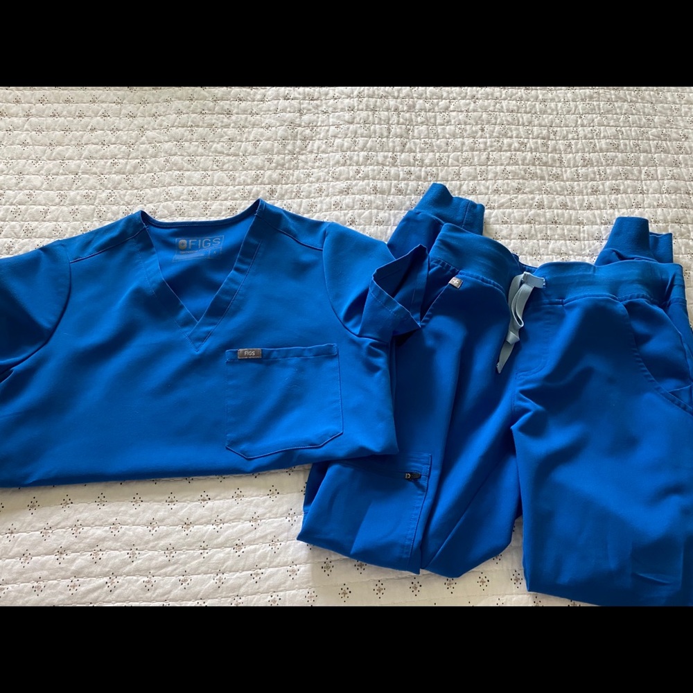 Royal Blue Figs Scrubs